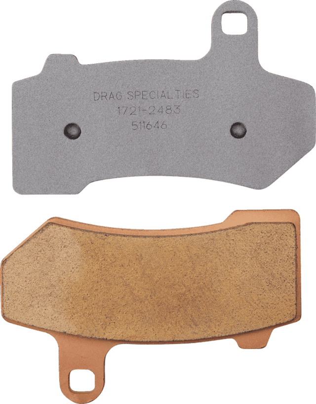 DRAG SPECIALTIES 1721-2483 Sintered Brake Pads - Harley-Davidson — image 1 of 2