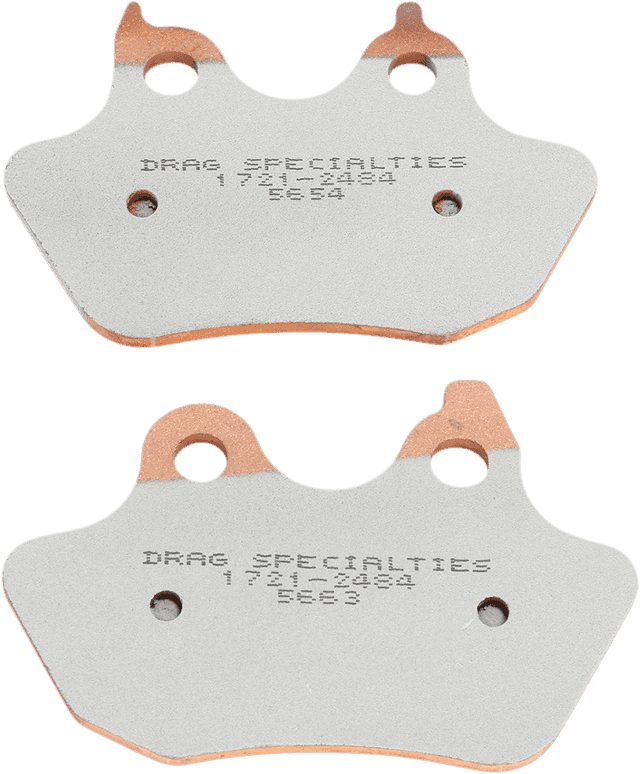 DRAG SPECIALTIES 1721-2484 Sintered Brake Pads - Softail — image 2 of 3