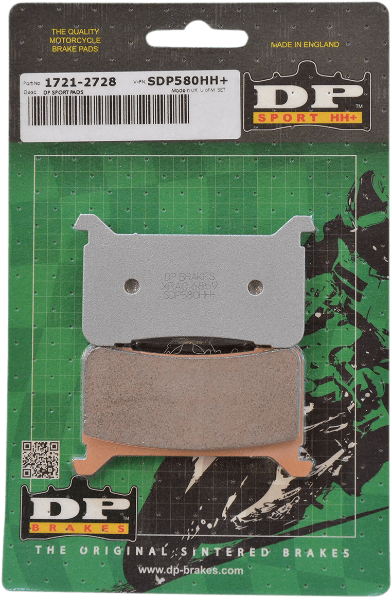 DP BRAKES 1721-2728 Sintered Brake Pads - Honda — image 2 of 2