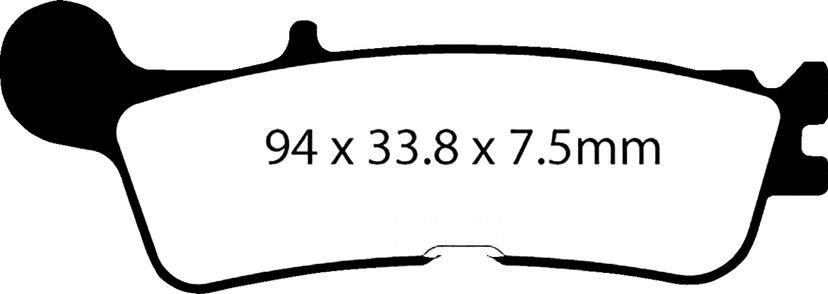EBC 1721-3225 Sintered "R" Brake Pads — image 2 of 2