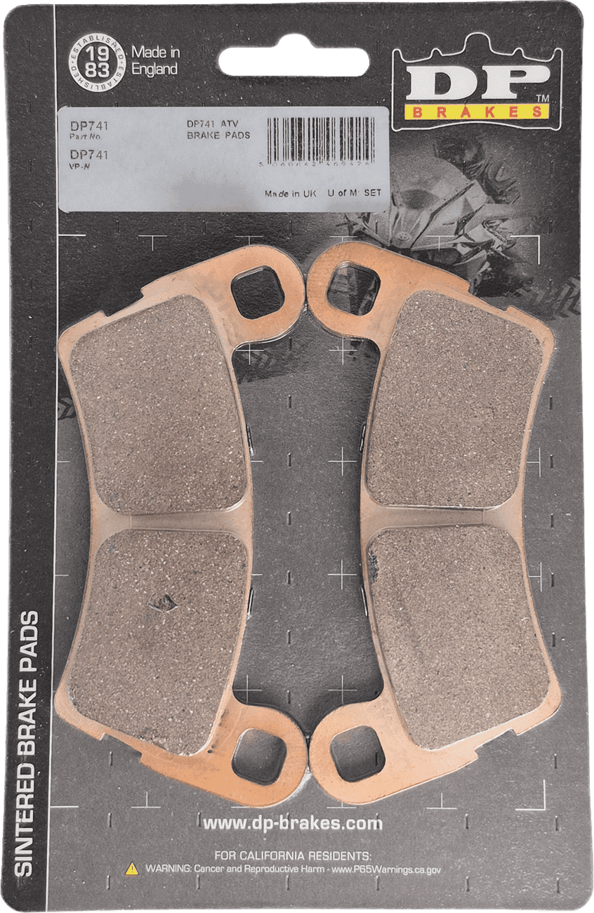 DP BRAKES 1721-3651 Sintered Brake Pads - Polaris XD1500 - Rear
