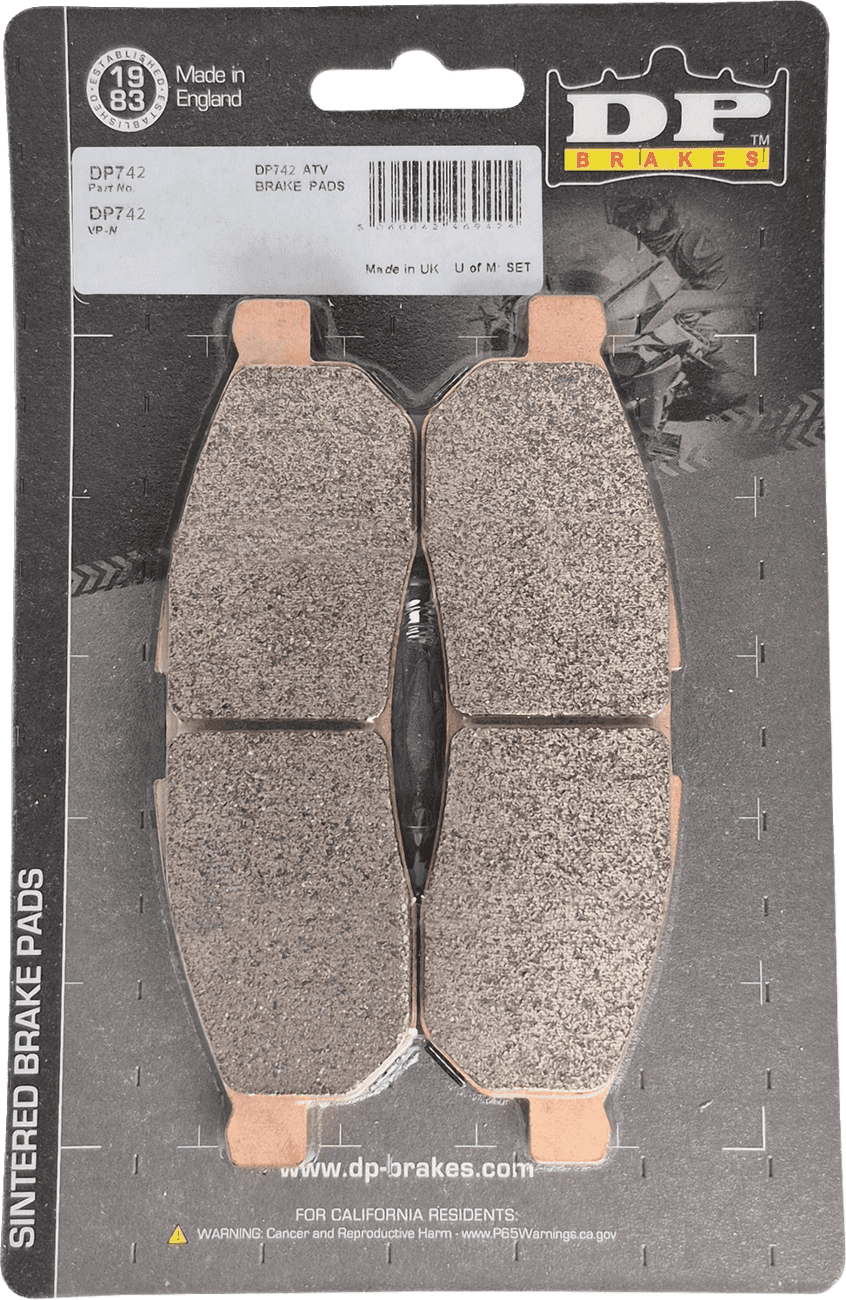 DP BRAKES 1721-3652 Sintered Brake Pads - Polaris XD1500