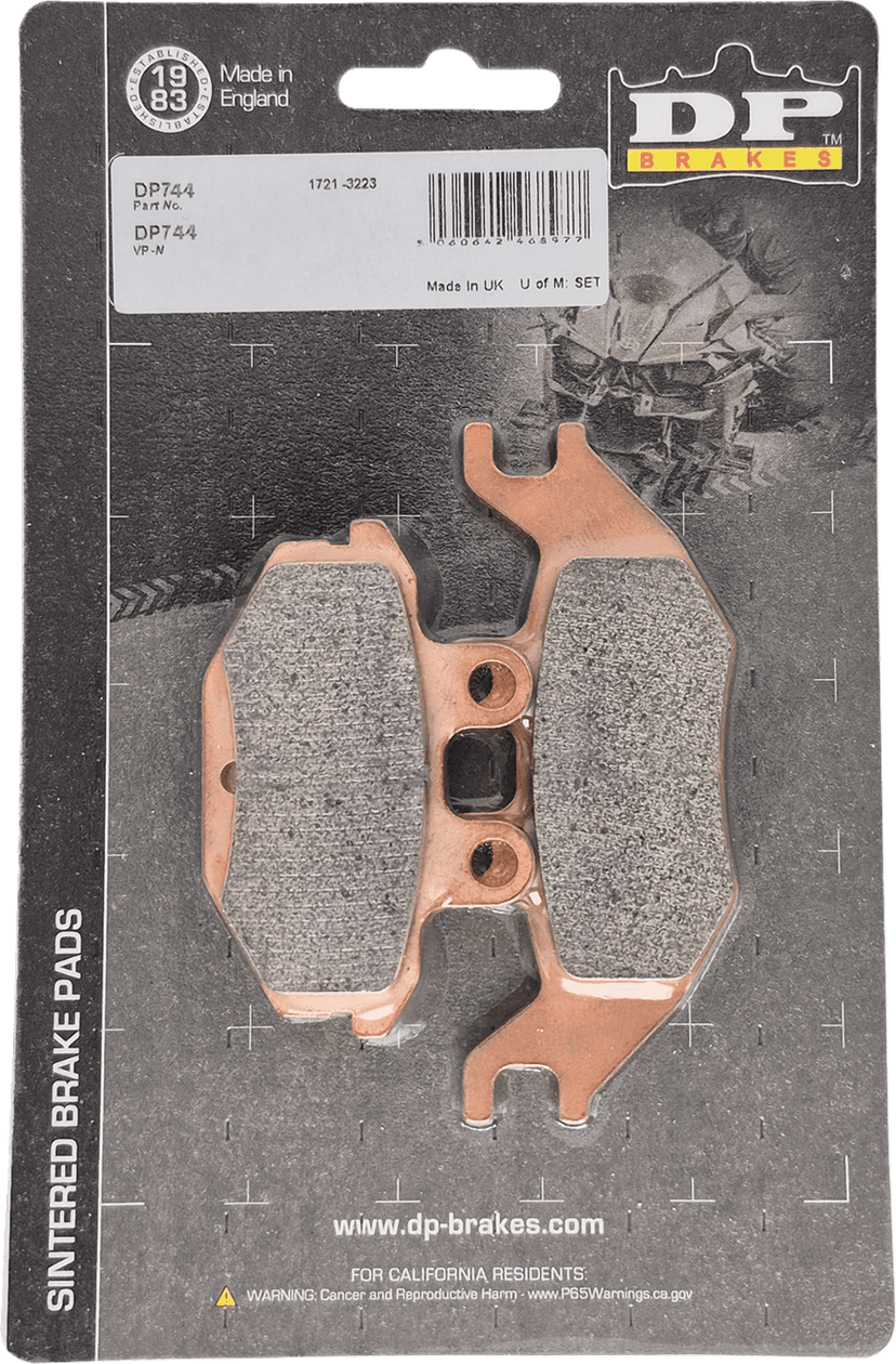DP BRAKES 1721-3654 Sintered Brake Pads - Kawasaki Ridge Ranch - Rear