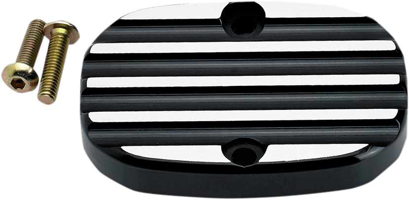 JOKER MACHINE 1731-0548 Master Cylinder Cover - Finned - Black - FL — image 1 of 2