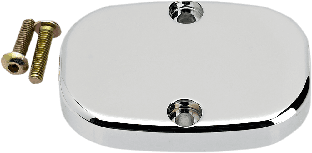 JOKER MACHINE 1731-0553 Master Cylinder Cover - Smooth - Chrome - FL