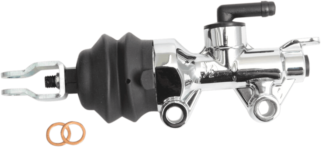 DRAG SPECIALTIES 1731-0566 Master Cylinder - Rear - Chrome
