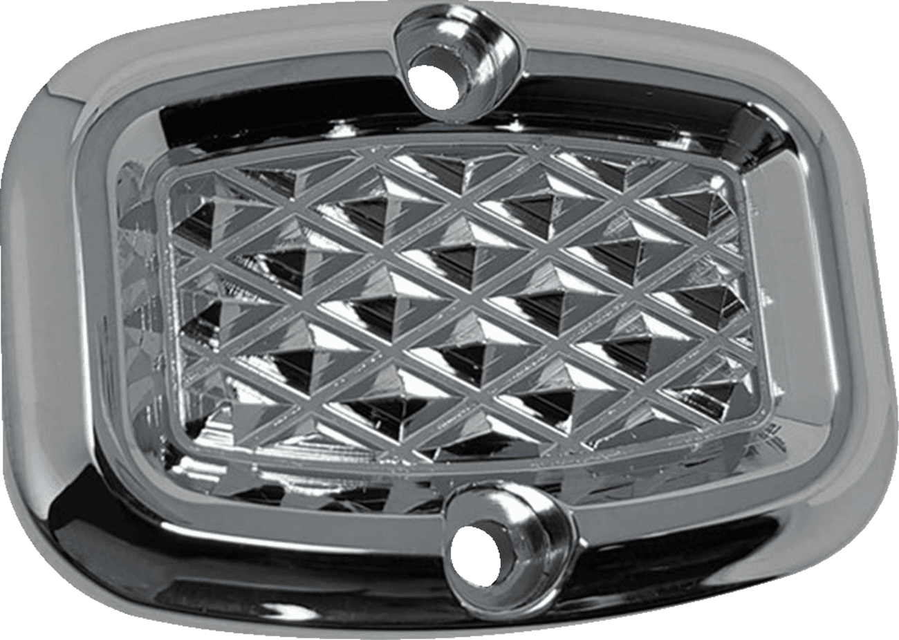 COVINGTONS 1731-0774 Rear Master Cylinder Cover - Diamondback - Chrome