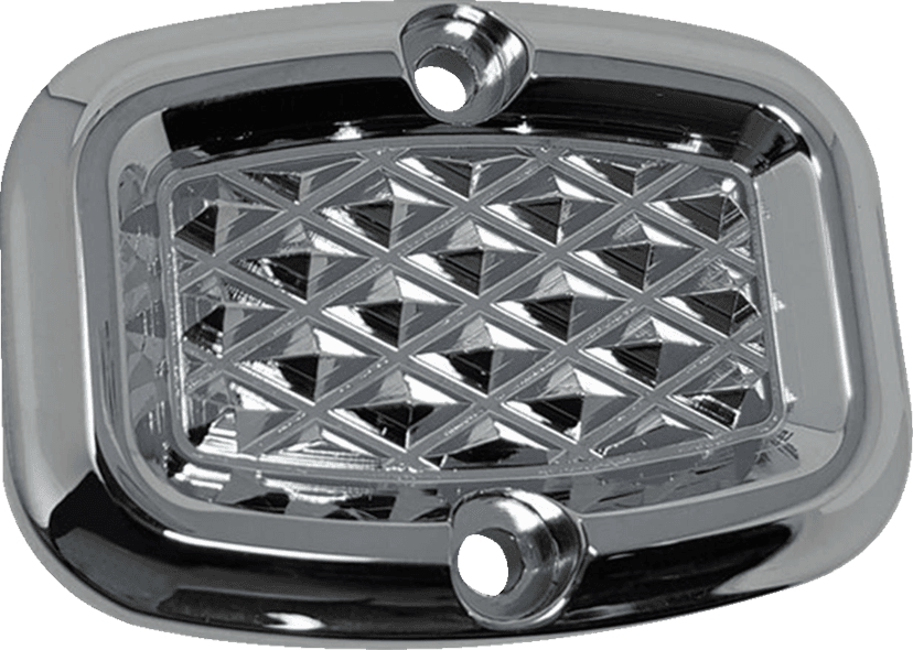 COVINGTONS 1731-0774 Rear Master Cylinder Cover - Diamondback - Chrome