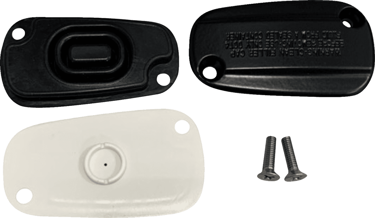 DRAG SPECIALTIES 1731-0785 Rear Master Cylinder Cover - M8 Softail - Black
