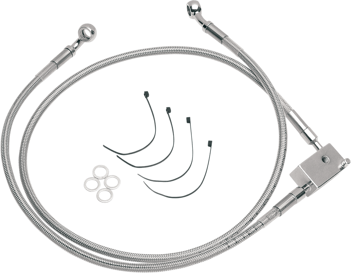DRAG SPECIALTIES 1741-0175 Brake Line - Extended - +2"