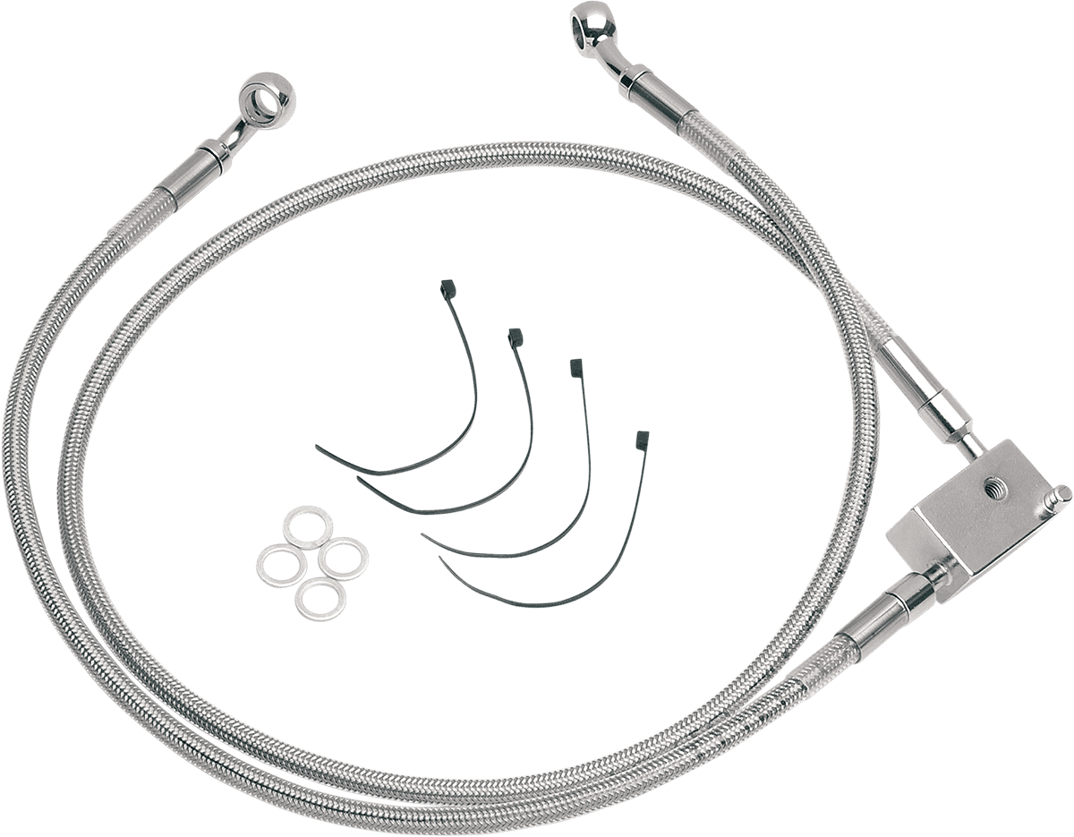 DRAG SPECIALTIES 1741-0175 Brake Line - Extended - +2"