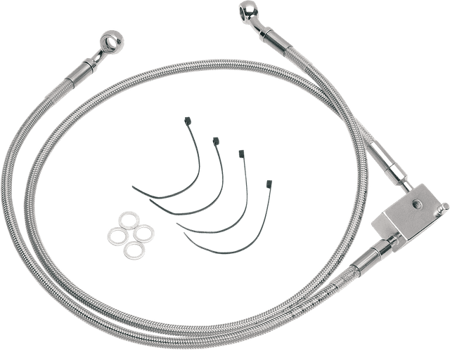 DRAG SPECIALTIES 1741-0175 Brake Line - Extended - +2"