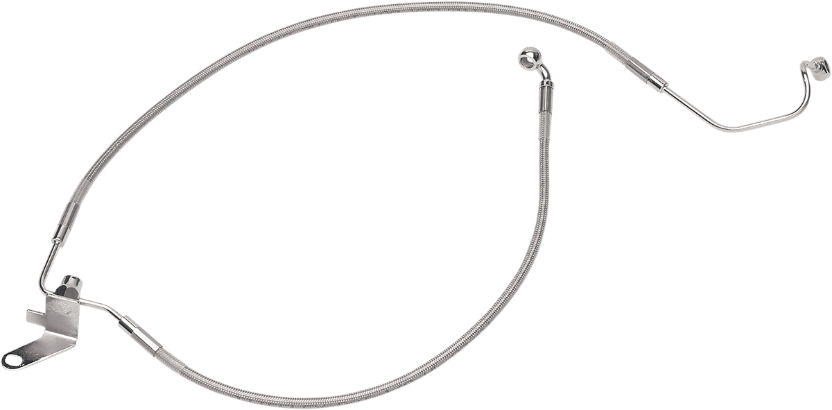 DRAG SPECIALTIES 1741-0211 Brake Line - Rear - Stainless Steel