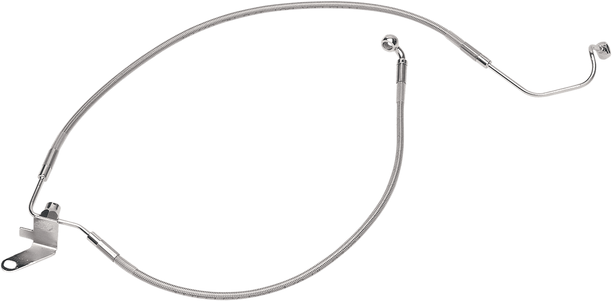 DRAG SPECIALTIES 1741-0211 Brake Line - Rear - Stainless Steel