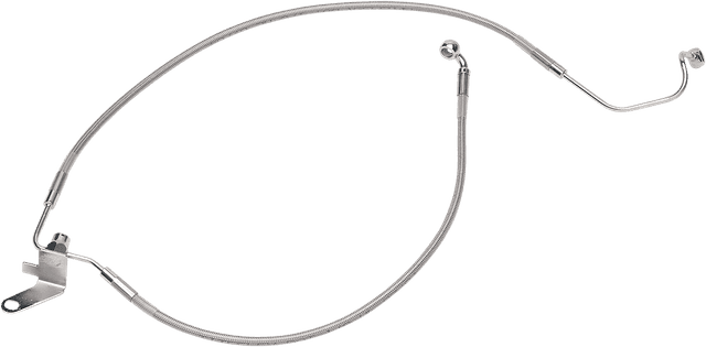 DRAG SPECIALTIES 1741-0211 Brake Line - Rear - Stainless Steel