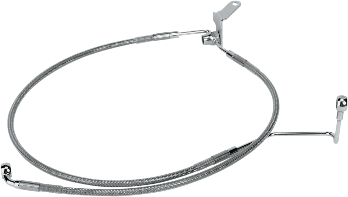 DRAG SPECIALTIES 1741-0708 Brake Line - Rear - +3" - Softail