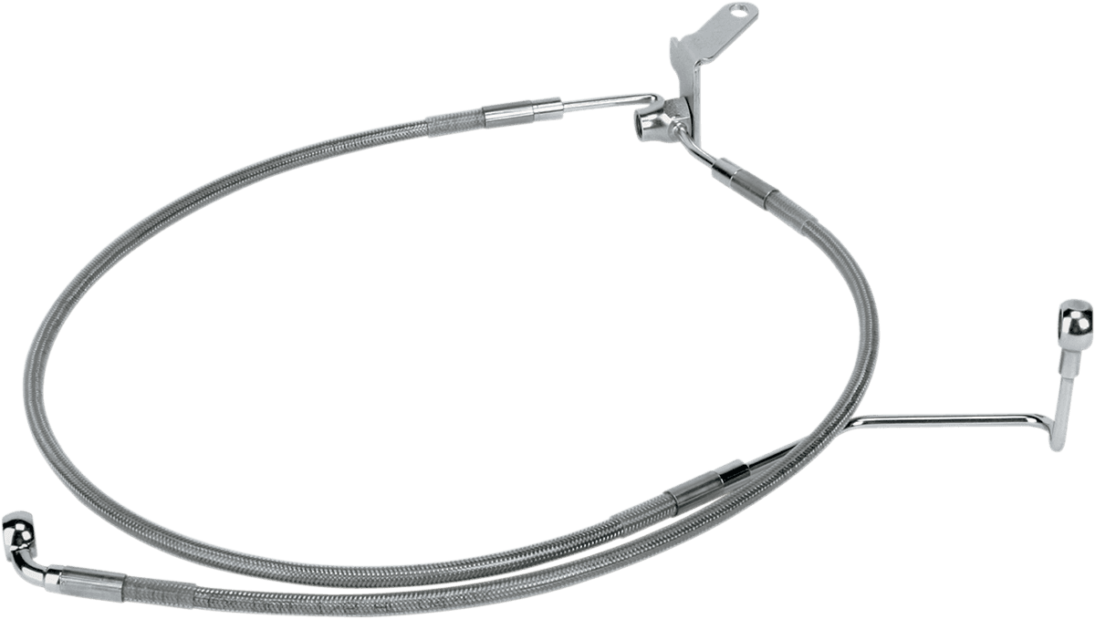 DRAG SPECIALTIES 1741-0708 Brake Line - Rear - +3" - Softail