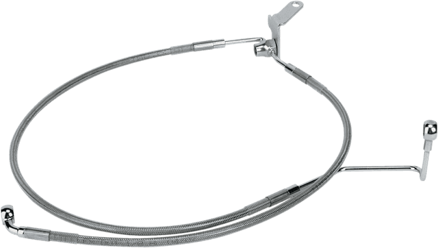 DRAG SPECIALTIES 1741-0708 Brake Line - Rear - +3" - Softail