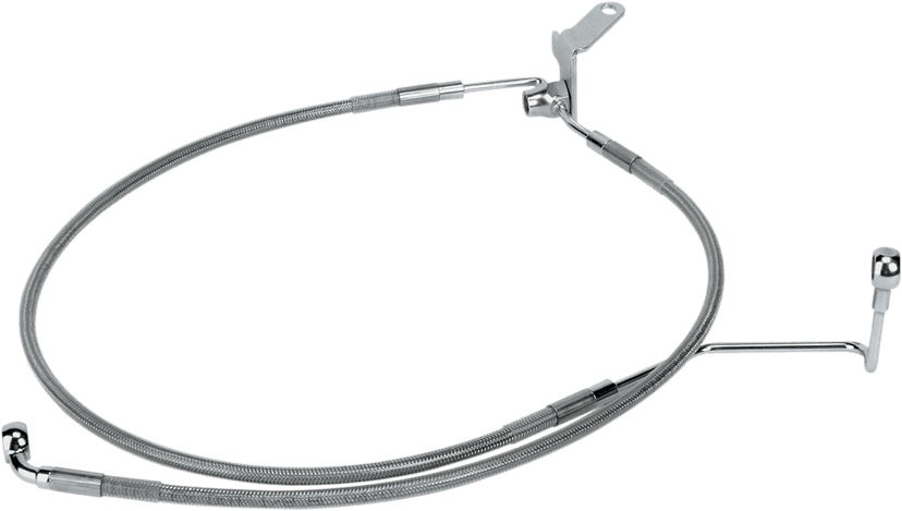 DRAG SPECIALTIES 1741-0708 Brake Line - Rear - +3" - Softail