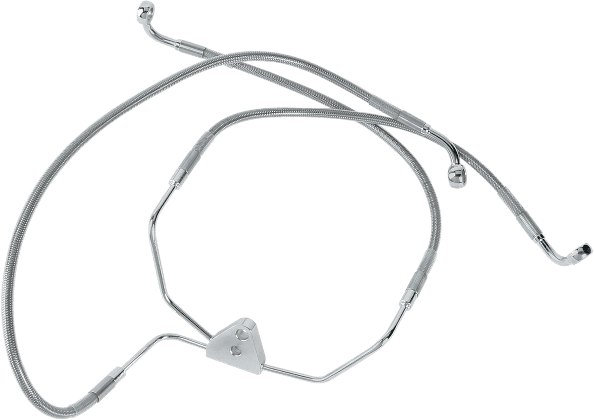 DRAG SPECIALTIES 1741-0868 Brake Line - Front (Lower/Upper) - Stainless Steel