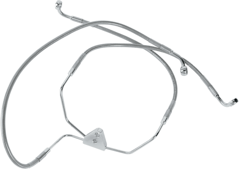 DRAG SPECIALTIES 1741-0868 Brake Line - Front (Lower/Upper) - Stainless Steel