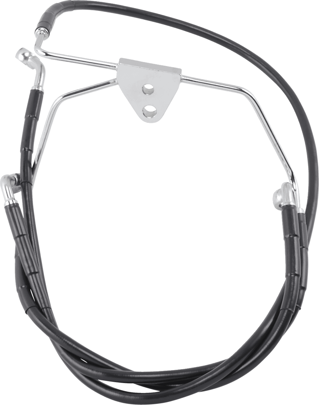 DRAG SPECIALTIES 1741-2519 Brake Line - Front - Black - +10" - FLH '96-'07