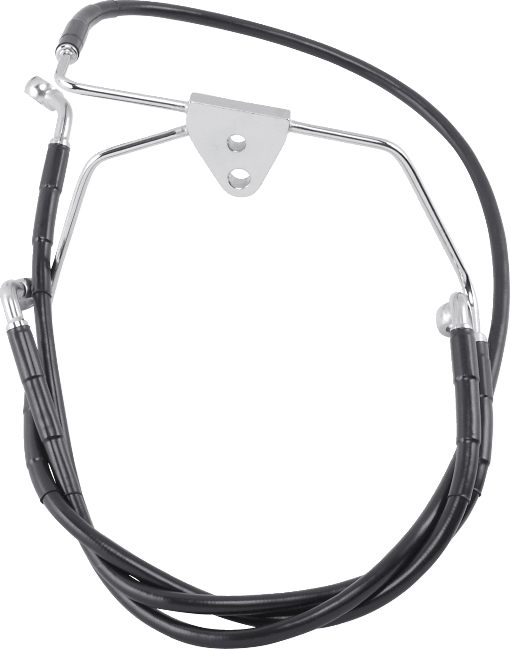 DRAG SPECIALTIES 1741-2519 Brake Line - Front - Black - +10" - FLH '96-'07