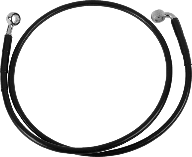DRAG SPECIALTIES 1741-2551 Brake Line - Front - Black - +2"