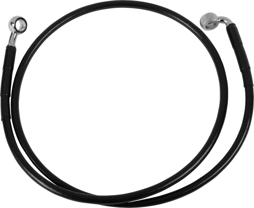 DRAG SPECIALTIES 1741-2551 Brake Line - Front - Black - +2"