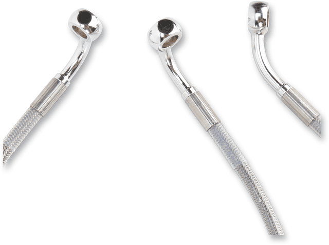 DRAG SPECIALTIES 1741-2633 Brake Line - Front - +10" - Touring - Stainless Steel — image 2 of 2