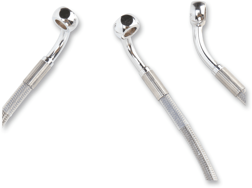 DRAG SPECIALTIES 1741-2633 Brake Line - Front - +10" - Touring - Stainless Steel — image 2 of 2