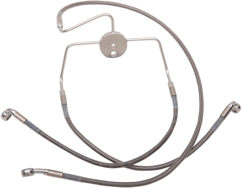 DRAG SPECIALTIES 1741-2637 Brake Line - Front - +8" - Stainless Steel