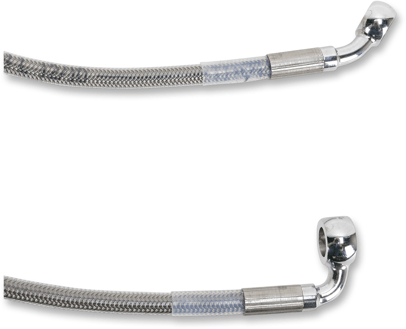 DRAG SPECIALTIES 1741-2650 Brake Line - Front - +4" - Stainless Steel — image 2 of 2