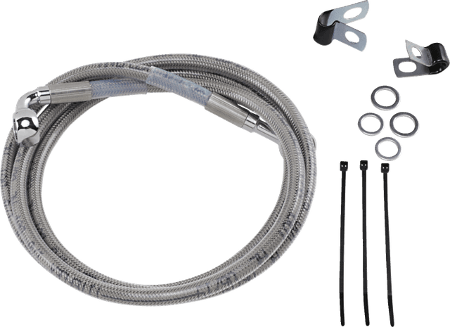 DRAG SPECIALTIES 1741-2659 Brake Line - Front - +6" - Stainless Steel