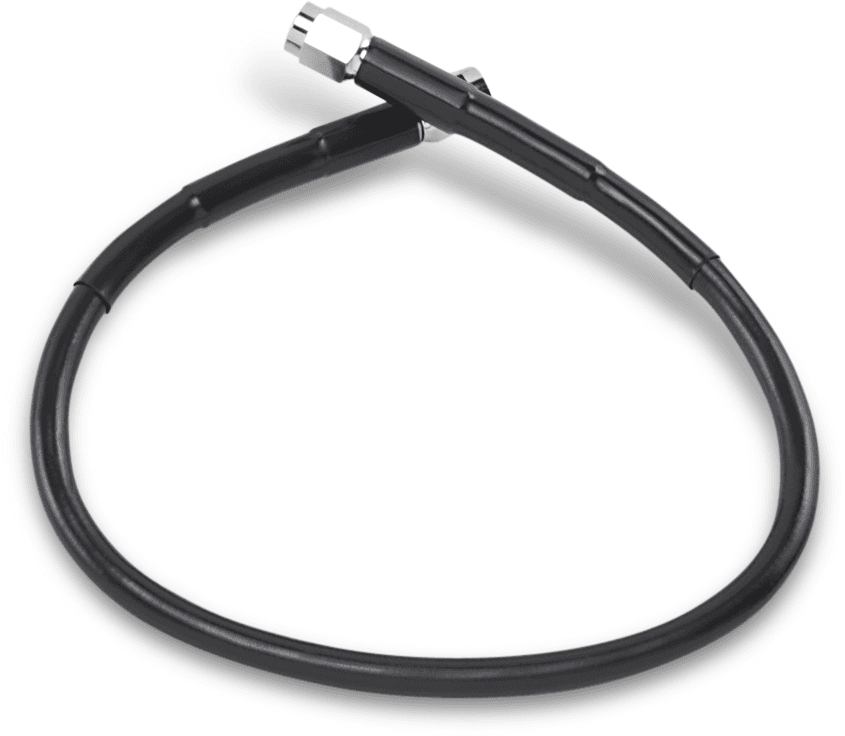 DRAG SPECIALTIES 1741-2706 Universal Brake Line - Black - 17"