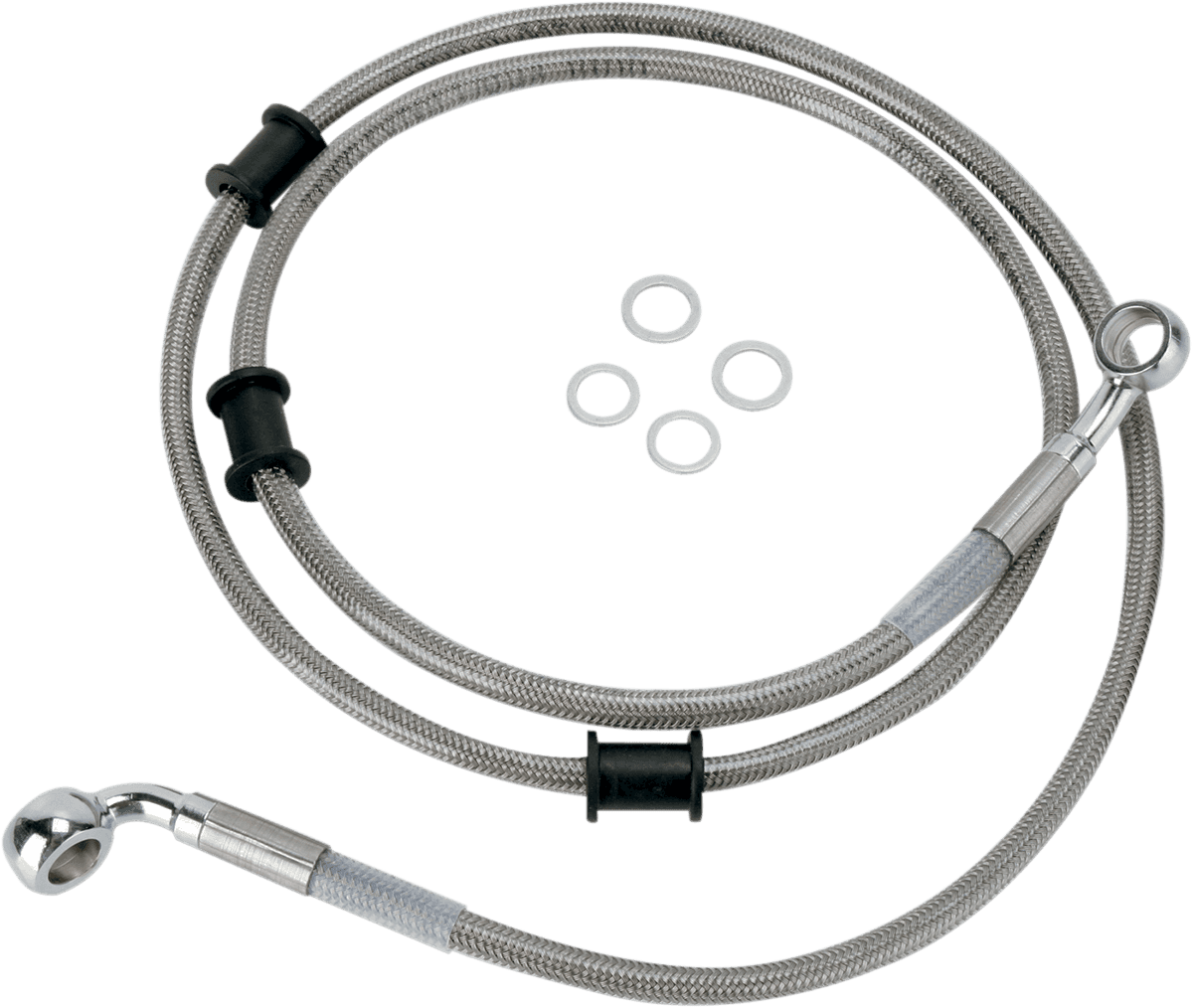 DRAG SPECIALTIES 1741-2792 Brake Line - Front (Upper) - Stainless Steel