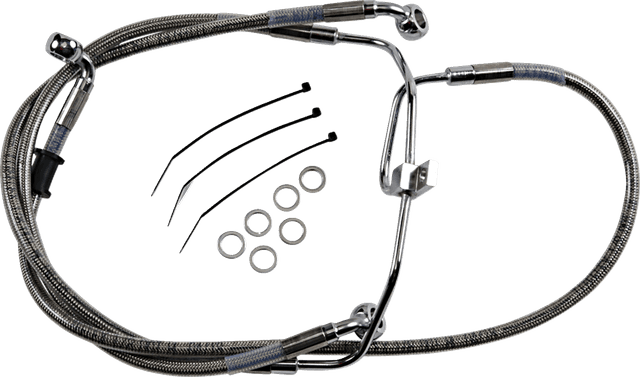 DRAG SPECIALTIES 1741-2903 Brake Line - +6" - Stainless Steel - FXDF '08-'17 — image 2 of 2
