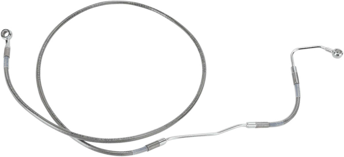 DRAG SPECIALTIES 1741-2931 Brake Line - +10" - Stainless Steel - ABS