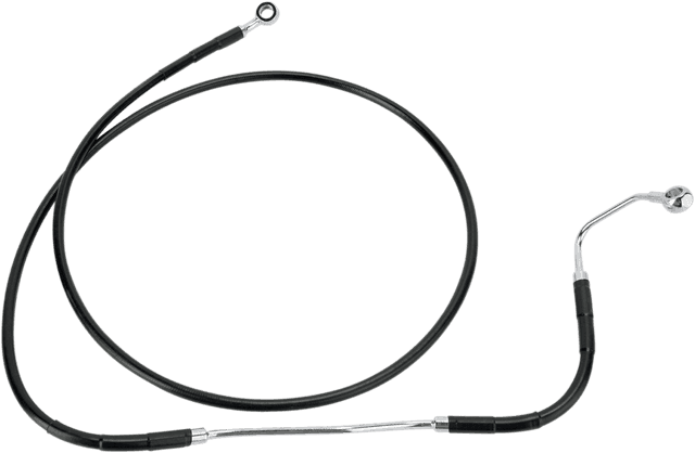 DRAG SPECIALTIES 1741-2935 Brake Line - Front - Black - +6" ABS