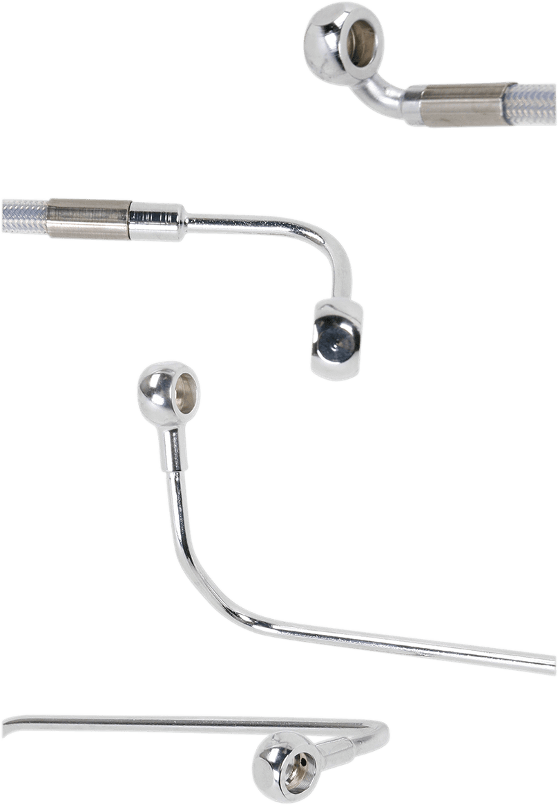 DRAG SPECIALTIES 1741-2941 Brake Line - Rear - Stainless Steel — image 2 of 2