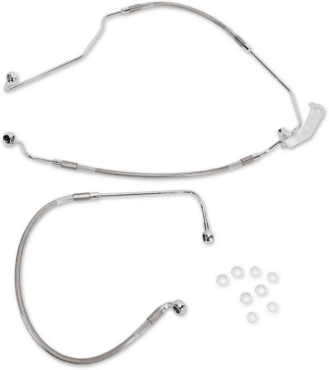 DRAG SPECIALTIES 1741-2941 Brake Line - Rear - Stainless Steel