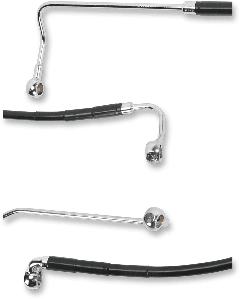 DRAG SPECIALTIES 1741-2943 Brake Line - Rear - Black — image 2 of 2