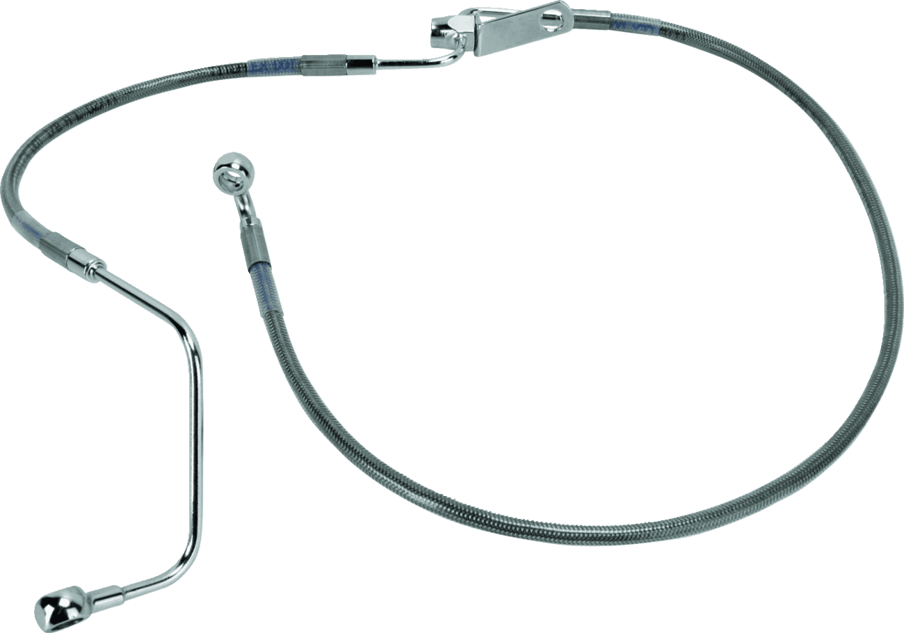 DRAG SPECIALTIES 1741-2944 Brake Line - Rear - Stainless Steel