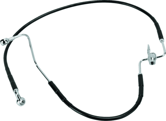 DRAG SPECIALTIES 1741-2945 Brake Line - Rear - Black