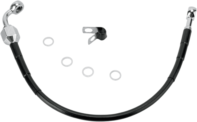 DRAG SPECIALTIES 1741-2948 Brake Line - Rear - Black