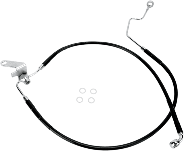 DRAG SPECIALTIES 1741-2954 Brake Line - Rear - Black