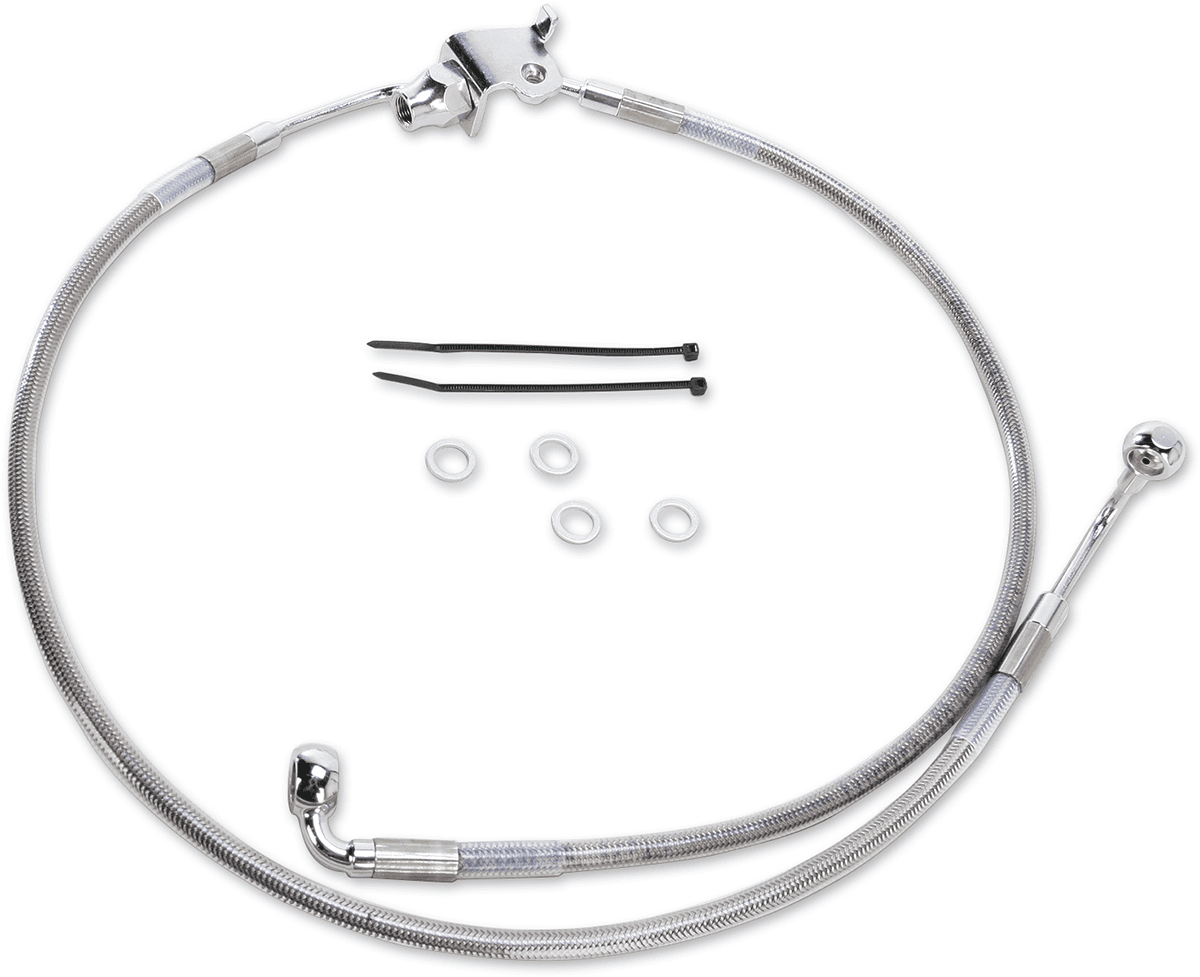 DRAG SPECIALTIES 1741-3849 Brake Line - Rear - Stainless Steel