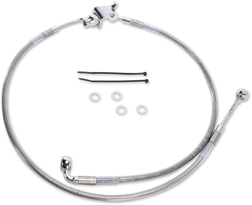 DRAG SPECIALTIES 1741-3849 Brake Line - Rear - Stainless Steel — image 1 of 2