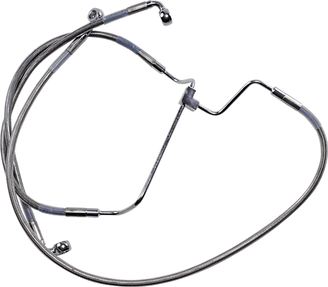 DRAG SPECIALTIES 1741-3977 Brake Line - +4" - Stainless Steel