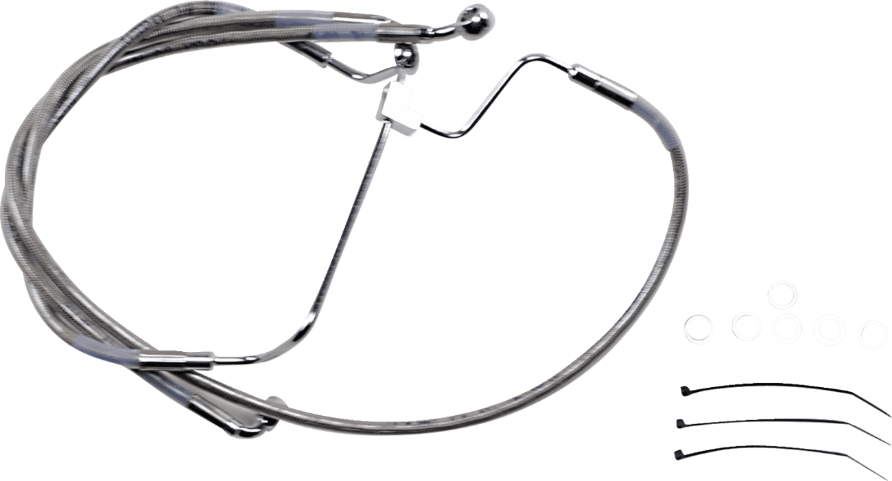 DRAG SPECIALTIES 1741-3979 Brake Line - +6" - Stainless Steel